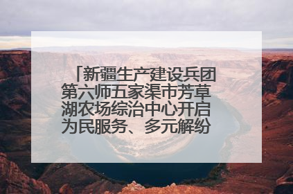 新疆生产建设兵团第六师五家渠市芳草湖农场综治中心开启为民服务、多元解纷“超市”新体验